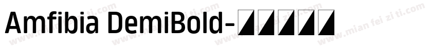 Amfibia DemiBold字体转换